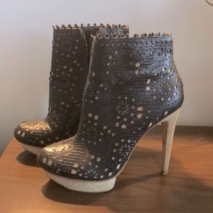 Superb BCBG high heel booties..